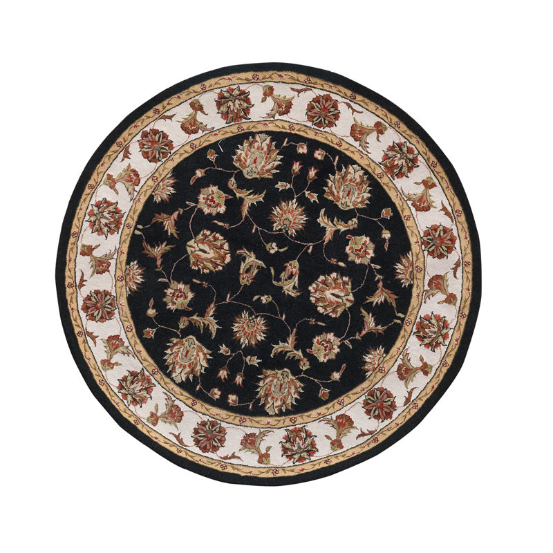 Java Oriental Indoor Rug, Round 5'3"