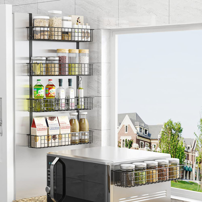 Ensemble de pots et étagères Wall Spice, Noir
