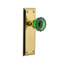 New York Plate with Crystal Emerald Door Knob-66747986-66747991