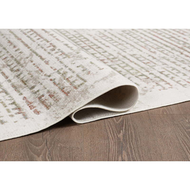 Valde Machine Woven Striped Area Rug , Rectangle 8' x 10'