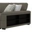 4-piece Sectional With Pop Up Lounger And Shelfs