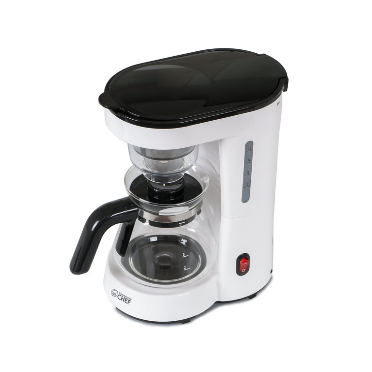 Commercial Chef 5 Cup Drip Coffee Maker White - Office Depot