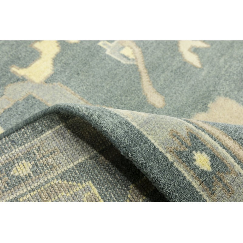 Tapis oriental gris Oushak Chobi
