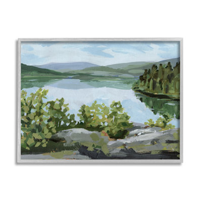 " Forest Lake Clearing Scenery " by Victoria Barnes