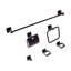6-Piece Bathroom Hardware Set UVITA with Towel Bars and Hooks-1183996667