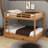 Queen Size Bunk Bed With Ladder And Trundle-1292967577