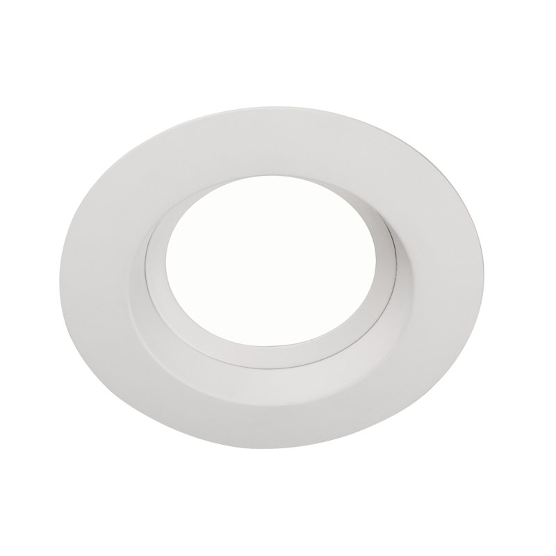 Dimmable Circle Flush Mount, White, 919, 5000K