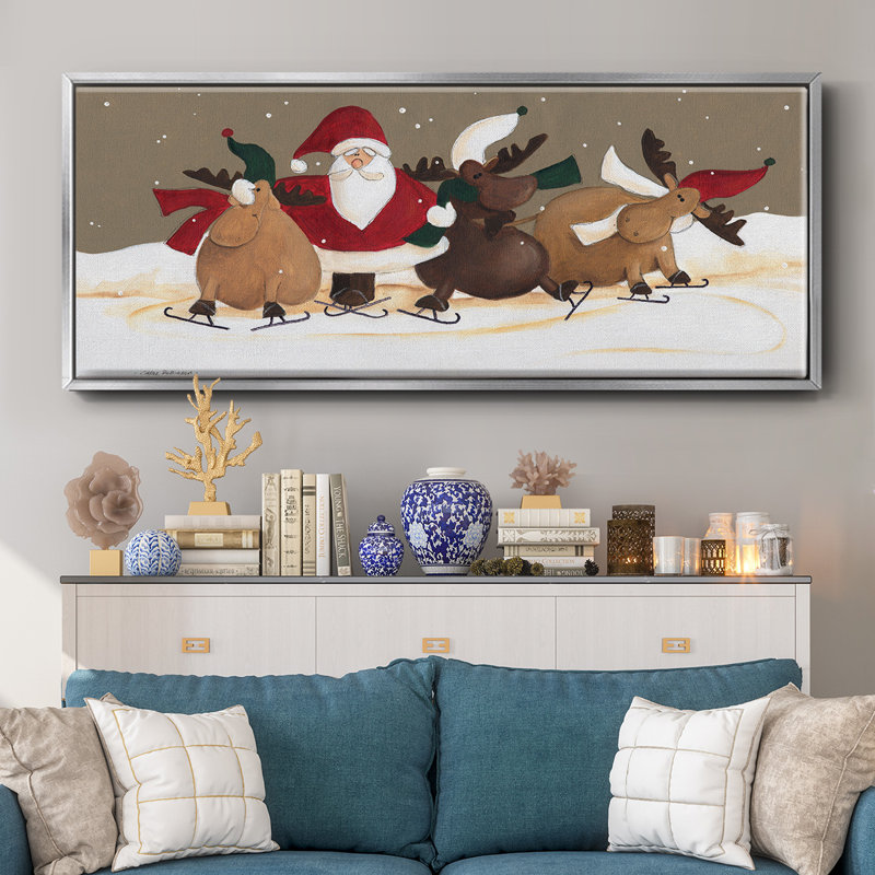 Skater Chorus Line- Framed Canvas
