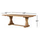 IDELLA 128'' Extendable Dining Table