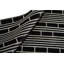 Tapis noir de haute qualité noué à la main