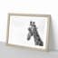 Monochrome Giraffe - Picture Frame Graphic Art Print-55732311-55732315