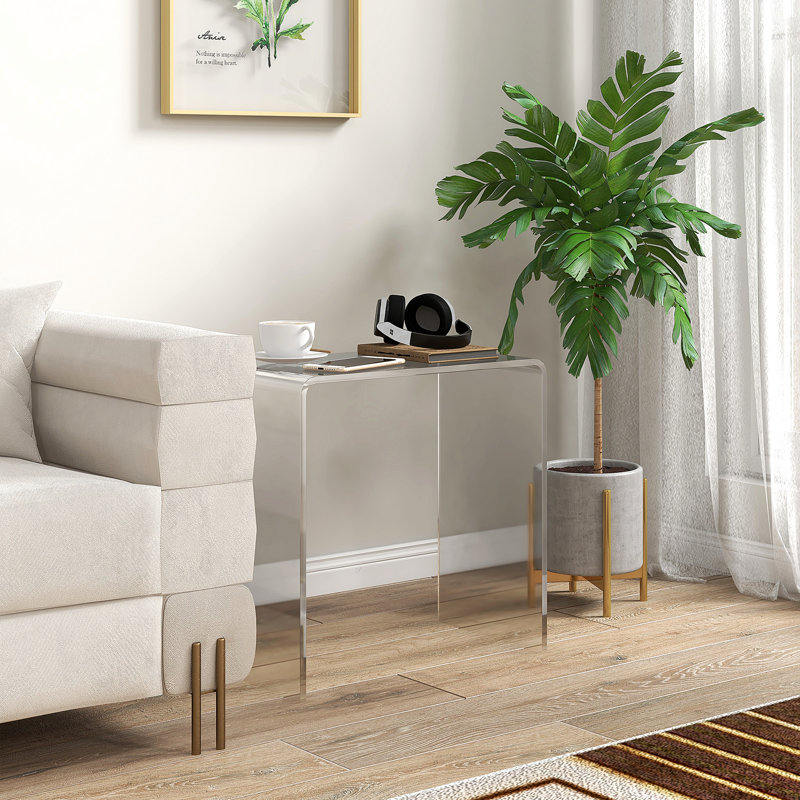 Table d'appoint en acrylique transparent Clear Waterfall