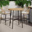 Beekman 35.5'' Round 2 - Person Outdoor Dining Set with Cushions