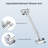 10" Shower Head : High Rainfall & Handheld, 11" Arm, 6 Settings, Self-cleaning, Stainless Steel, Leak-, Wall Mounted, Square Package: 10 Inch Handheld With 11 Extension Modes, Clogging, Mounted-117432641
