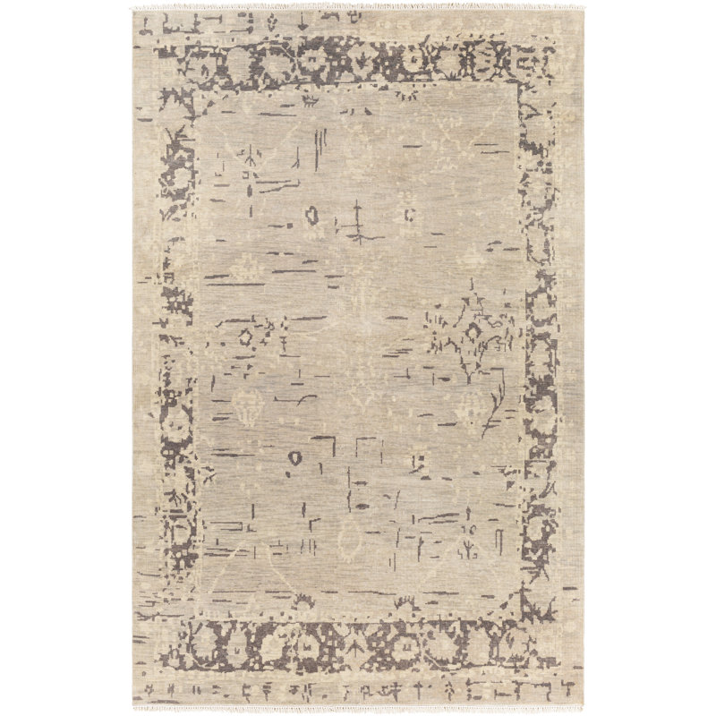 Bally Wool Oriental Indoor Rug, Rectangle 6' x 9'