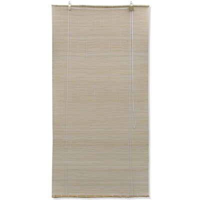 Semi Sheer Bamboo Roll-Up Blind