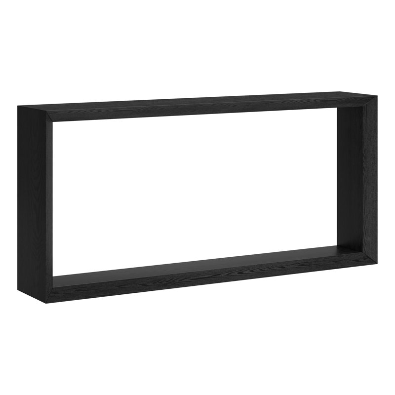 Jasan 64" Wide Rectangular Console Table, Black