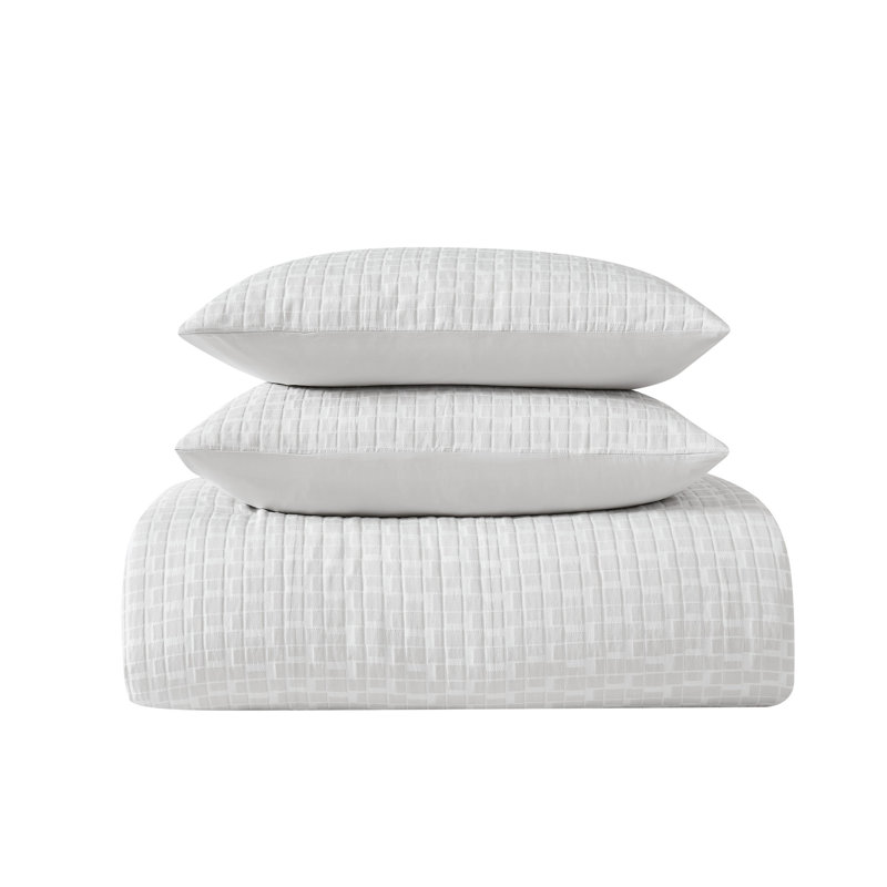 Annabelle Polyester Geometric Shapes Comforter Set, King Comforter + 2 King Shams