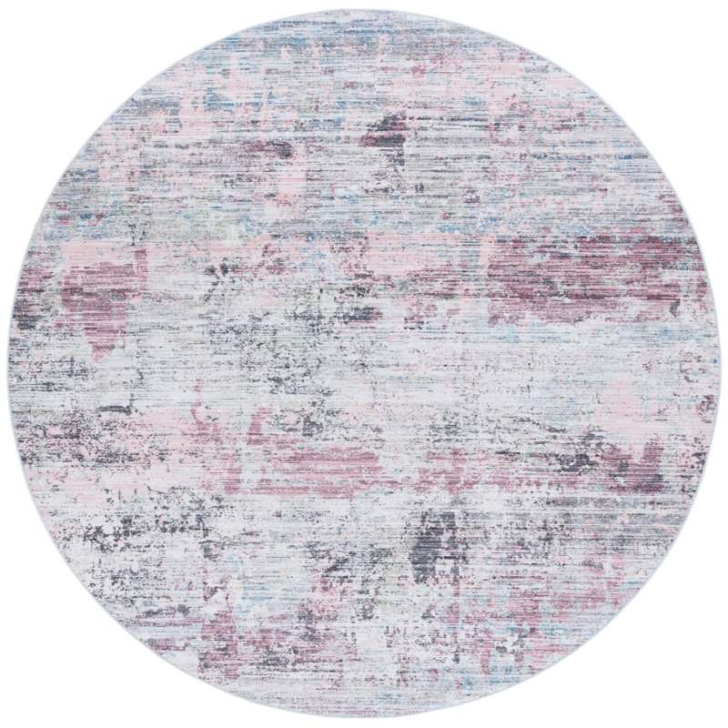 Sidny Performance Machine Washable Rug, Round 8"