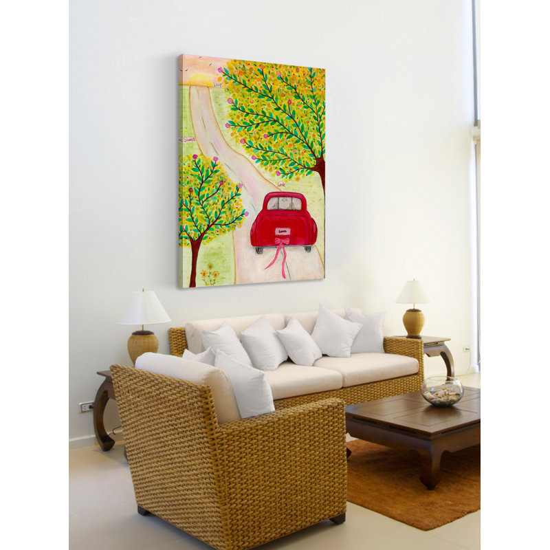 «Open Road» par Vanessa Sascalia, reproduction sur toile tendue, H 60 po x l 40 po x P 1,5 po