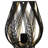 Cage-Style Iron Table Lamp - 12" - Black