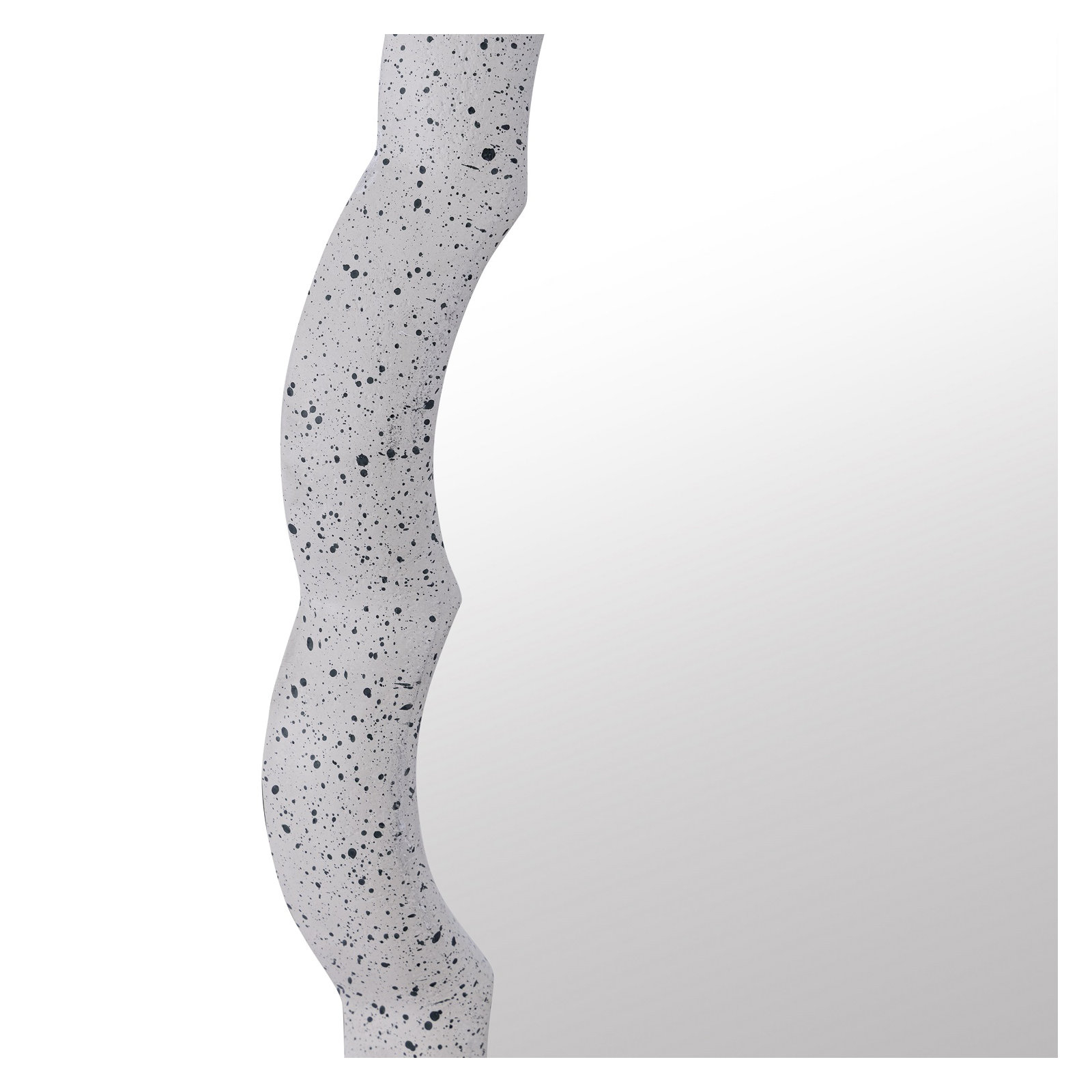 Aluminum Wave Mirror Medium, 32" x 32", White