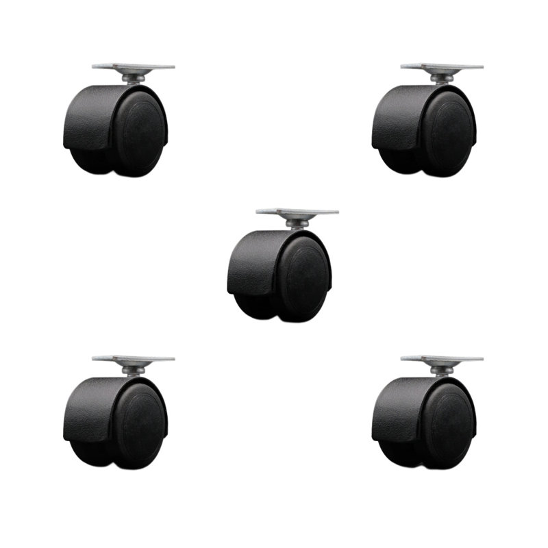 Ensemble de 5 roulettes pour roulettes à 2 roulettes