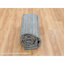 Tapis oriental rond en laine tissé à la main 8 pi x 8 pi gris Striae 317A241394064AA6ACA32D899ADEDB3E