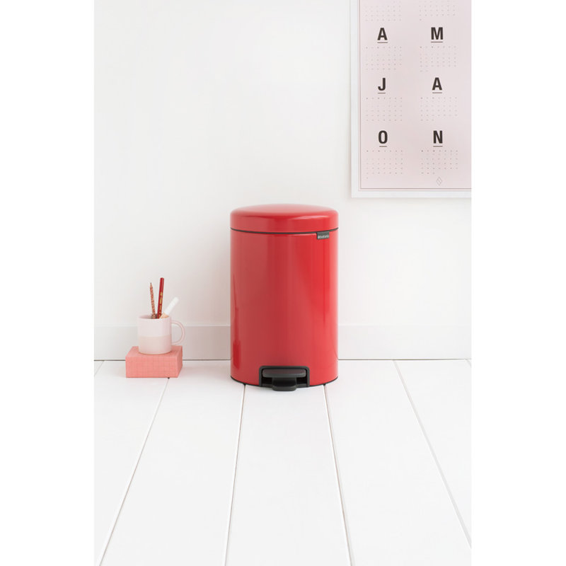 Brabantia NewIcon Soft Closing Pedal Bin, Soft Grey, 12 L