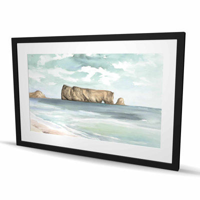 Reproduction matelassée Rocher Percé Sea Marine | Décoration intérieure
