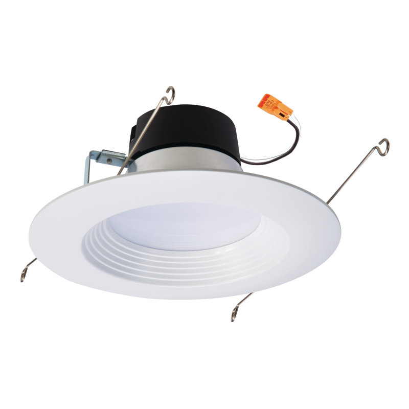 6'' White LED Baffle Recessed Trim