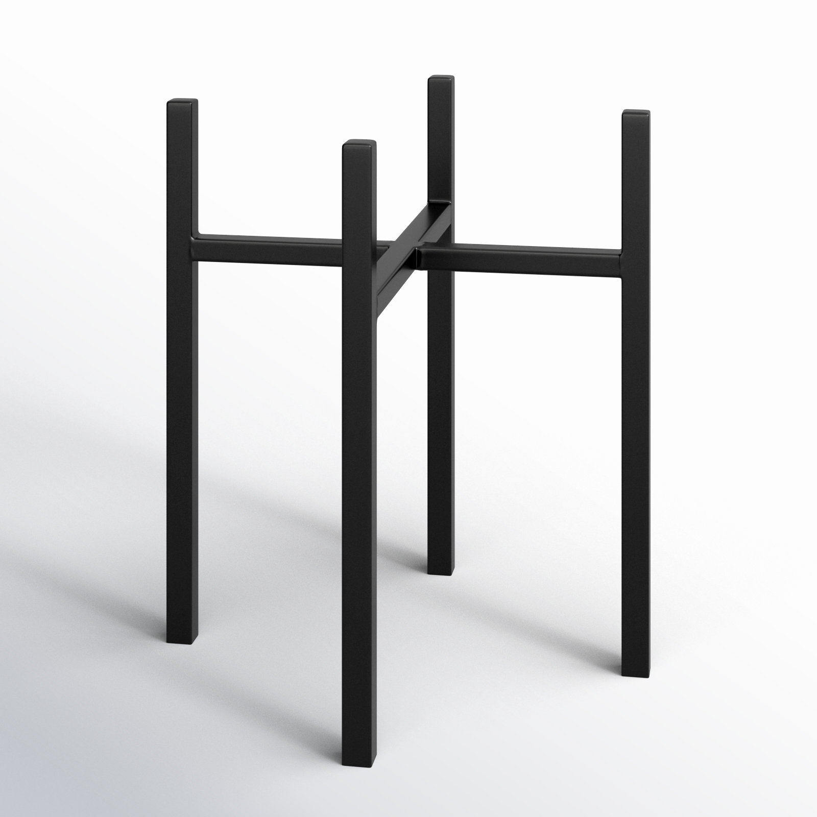 Edmon 6.3" Metal Plant Stand, 9.85" H x 6.5" W x 6.5" D