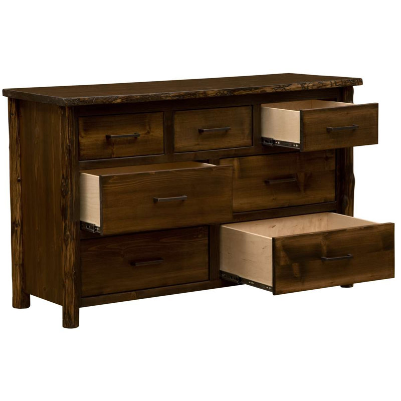 Fireside Lodge Headwaters Seven Drawer Dresser - Weathered - Standard Line, Weathered Standard