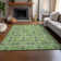 Premium Machine Washable Cerrito AMF564 Green Rug