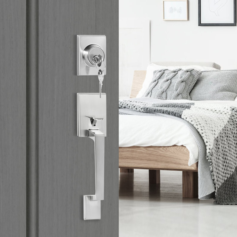 VEVOR Front Door Handle and Deadbolt Set, White