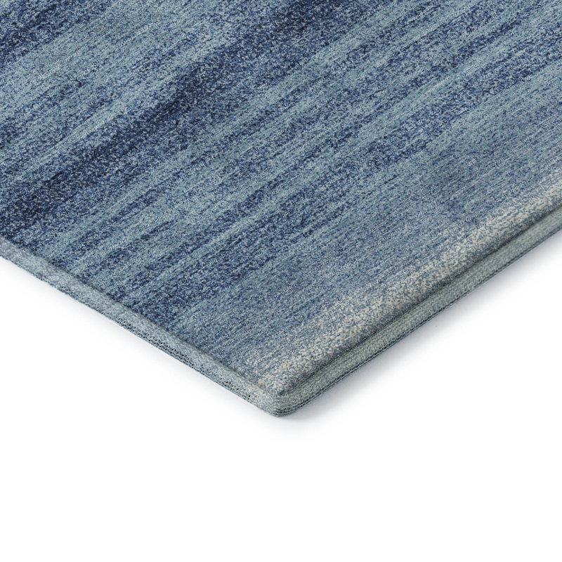 Premium Machine Washable Birchview AMF1033 Striped Rug, Rectangle 3' x 5'