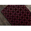 Tapis intérieur noir, rose et cramoisi à motif géométrique touffeté à la main Borset Authentic-1591202553