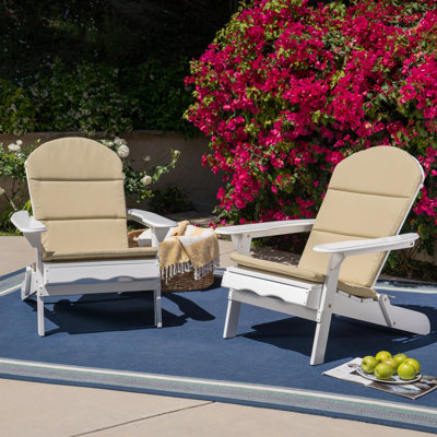 Chaise Adirondack pliante en bois massif Laffey
