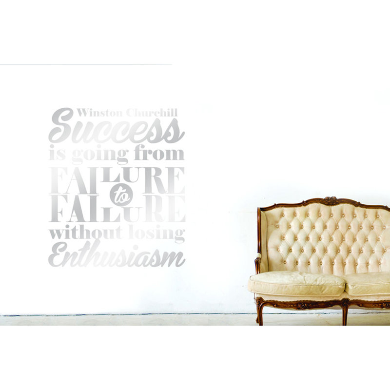Wall Decal, Large, Shiny Silver