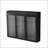3-Door Arched Wall Mounted Glass Cabinet-126619740