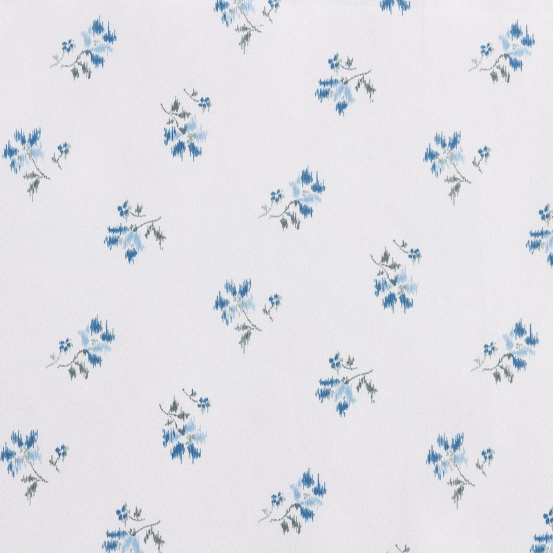 Wrangler Printed Cozy Novelty Sheet Sets, Queen Sheet Set with 2 Pillowcases, Sketchy Ditsy Blue