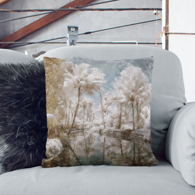 Tree View in Kerala India Cushion with Filling