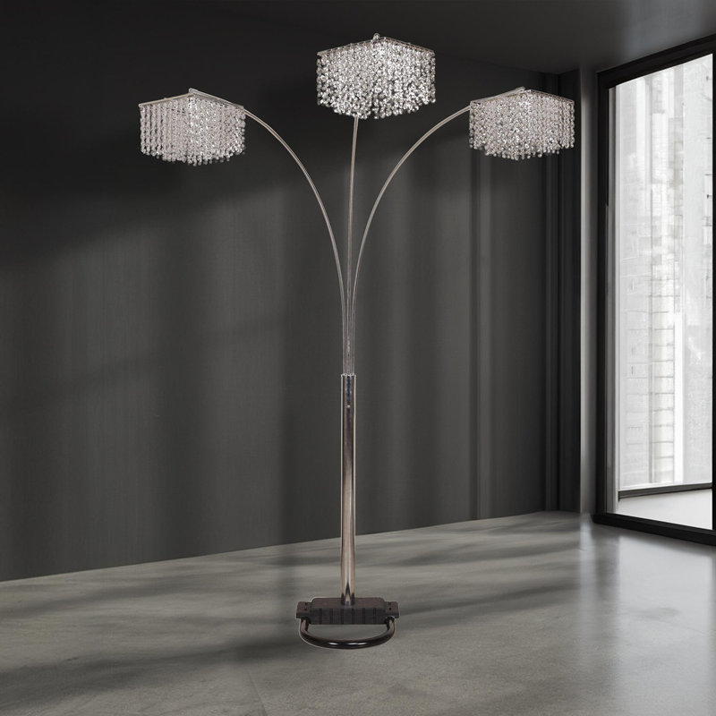 Lampe courbée de salon moderne de style moderne et luxueux