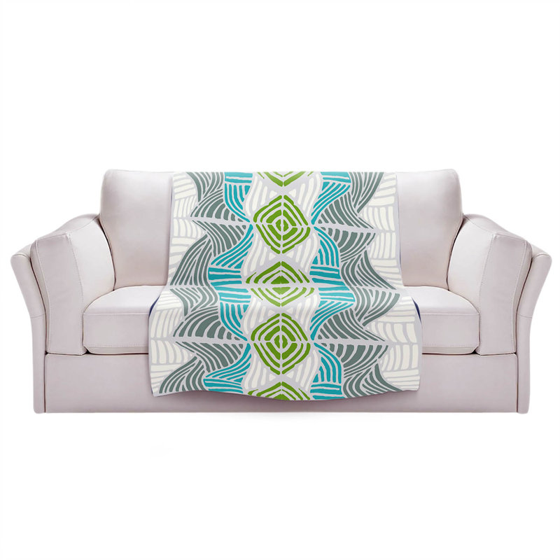 Hand Woven Throw Blanket, 51" W x 60" L