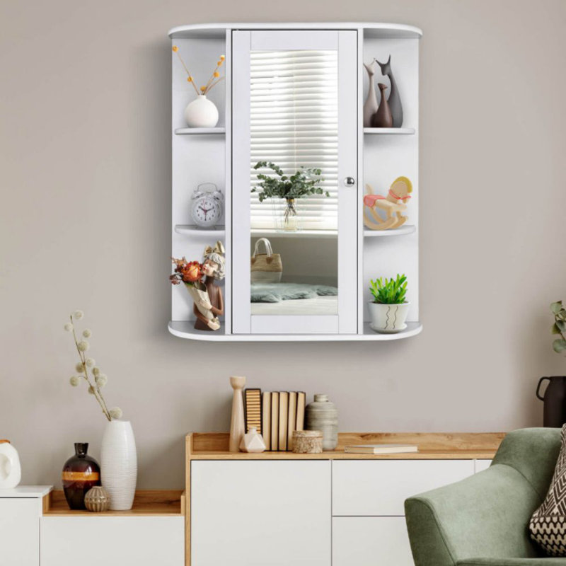 Armoire murale de salle de bain, Blanc