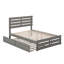 Lit plateforme en bois de qualité supérieure avec pied de lit et lit gigogne Jaqson-49622940-49622941