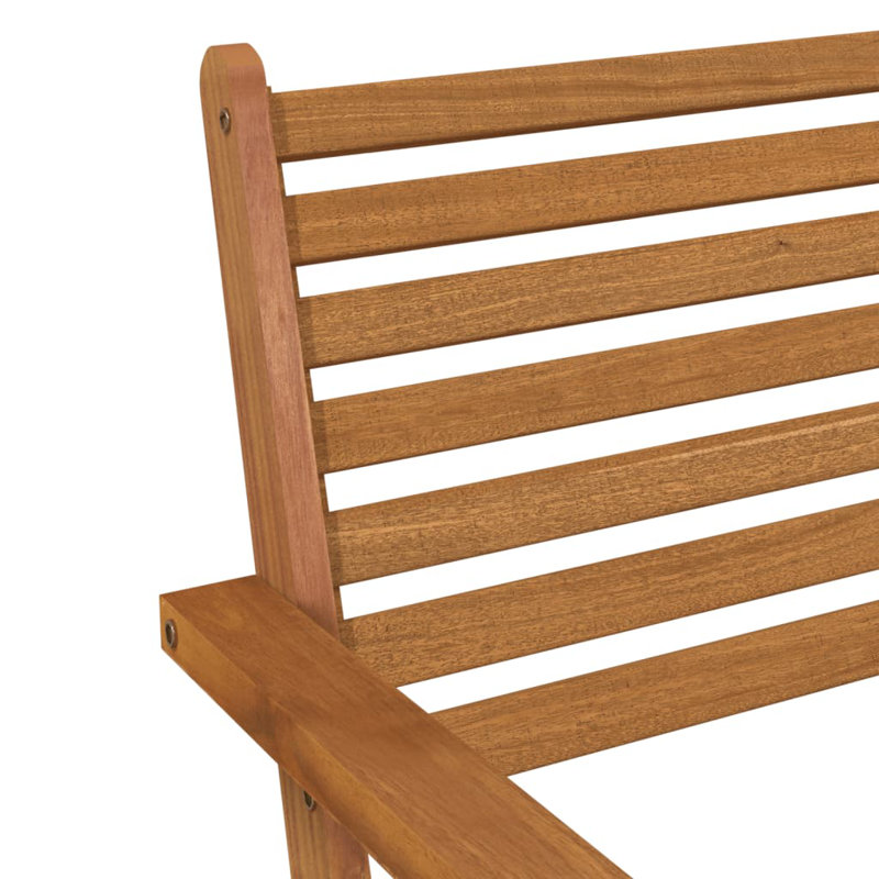 Chaise de patio avec coussin Jacia Acacia