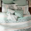 Ensemble d'édredon 9 pièces en percale turquoise