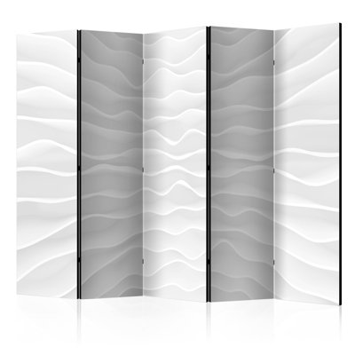 225cm W x 172cm H 5 - Panel Wood Folding Room Divider