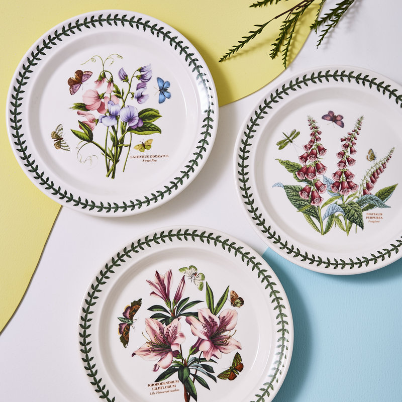 Assiette plate de jardin botanique 10,5 po Portmeirion
